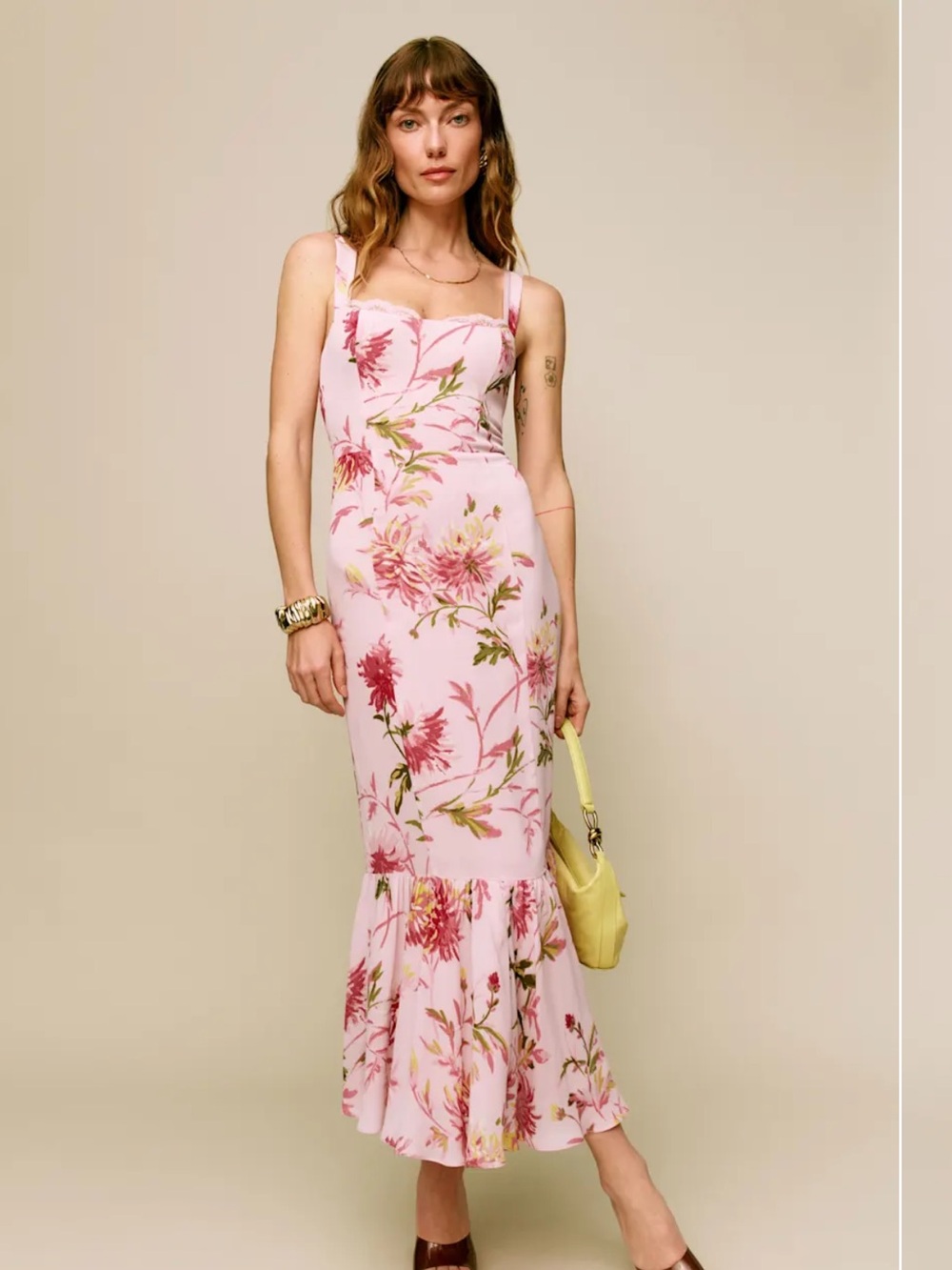 Reformation Pink Irisa dress